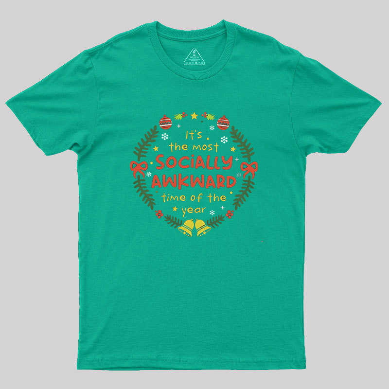 Socially Awkward Christmas Geek T-Shirt