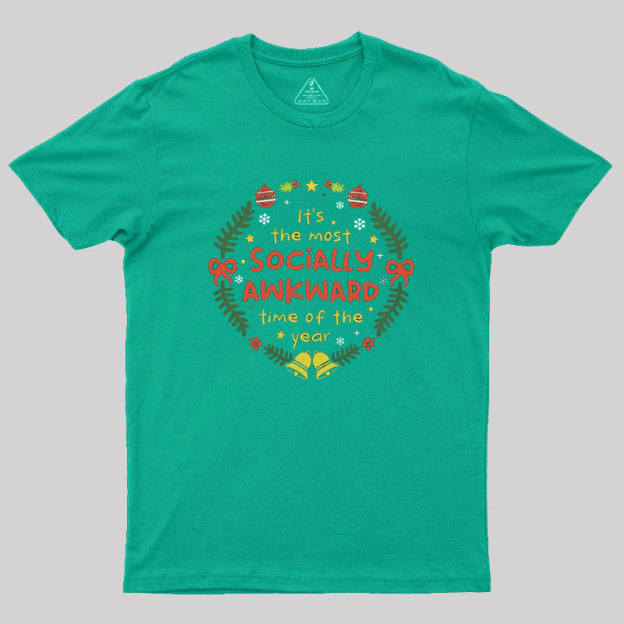 Socially Awkward Christmas Geek T-Shirt