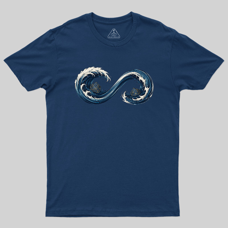 Endless TTRPG Ocean Dice Geek T-Shirt