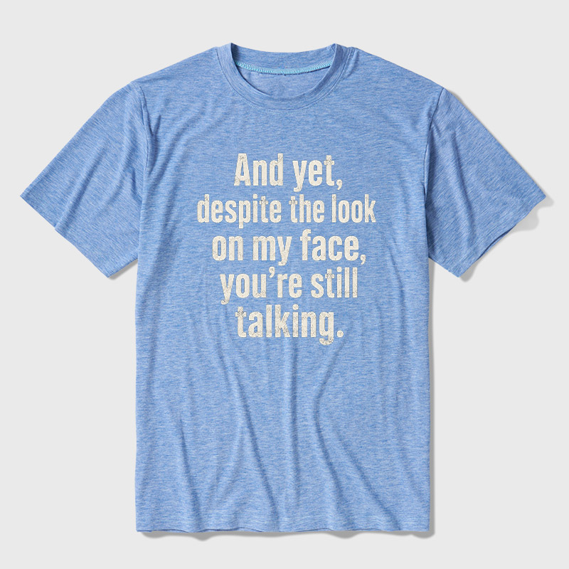 Look On My Face Ultra Soft Heather Tee