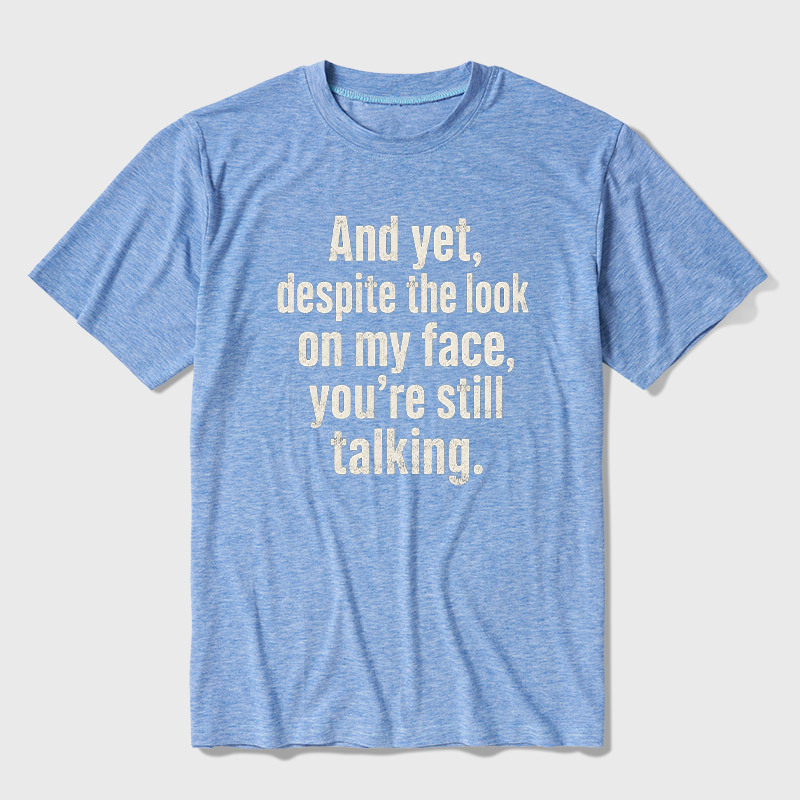 Look On My Face Ultra Soft Heather Tee