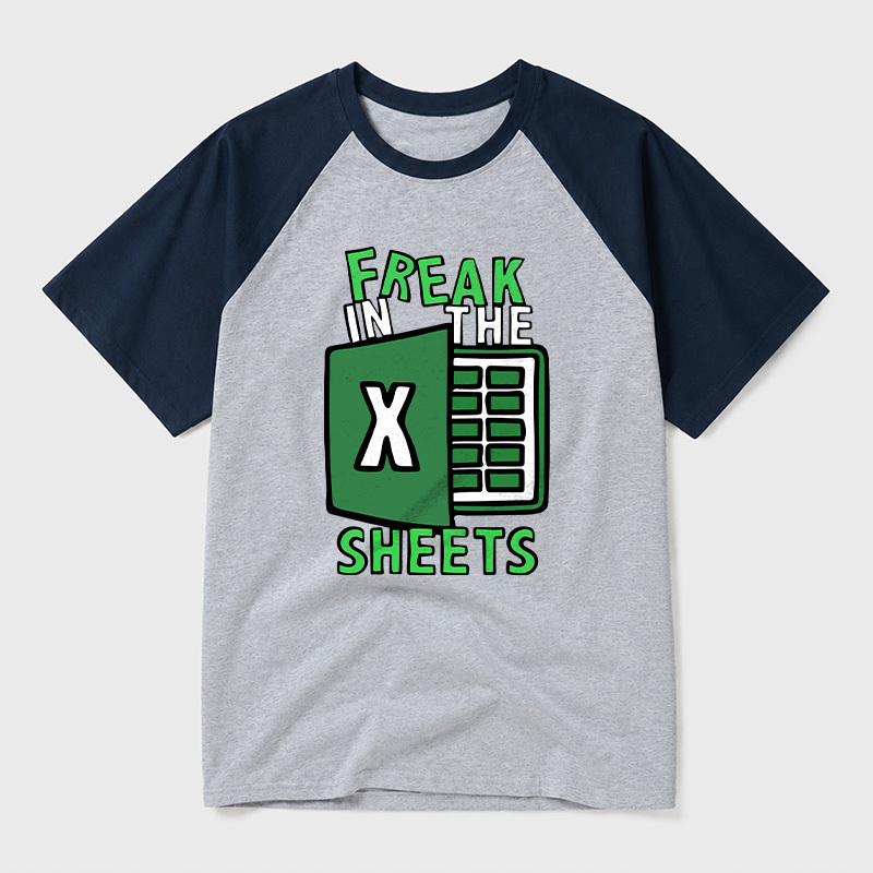 Freak In The Sheets Geek Retro Raglan T-Shirt