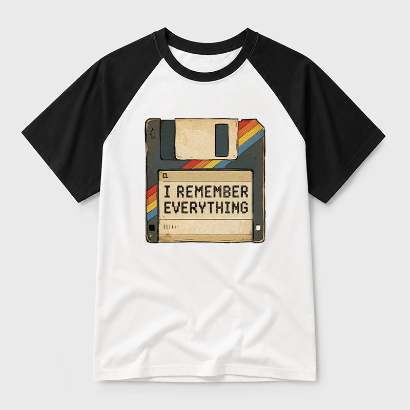 I Remember Everything Geek Retro Raglan T-Shirt