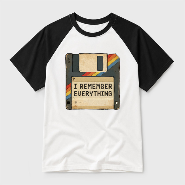 I Remember Everything Geek Retro Raglan T-Shirt