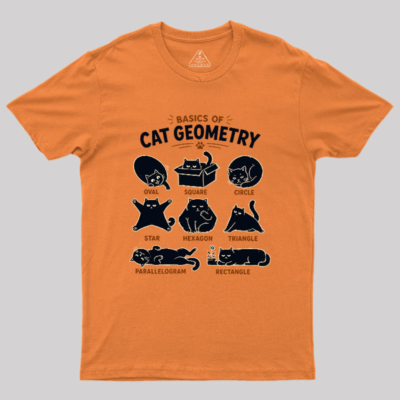 Basic Of Cat Geometry Geek T-Shirt