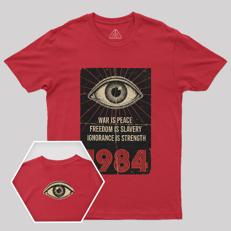 1984 Orwell Front and Back Printed T-Shirt