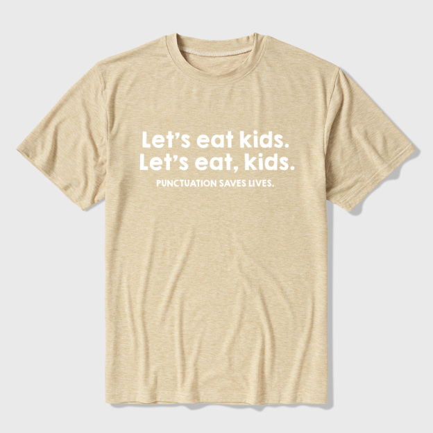 Punctuation Saves Lives Ultra Soft Heather Tees