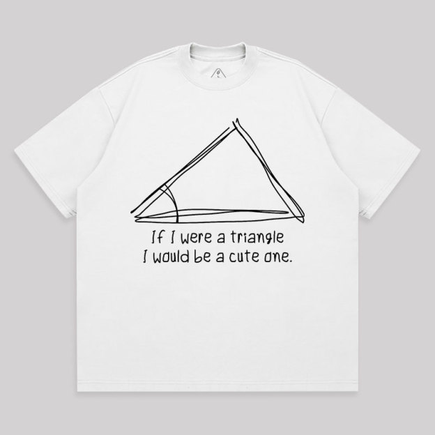 A Cute Triangle Unisex Oversized T-shirt