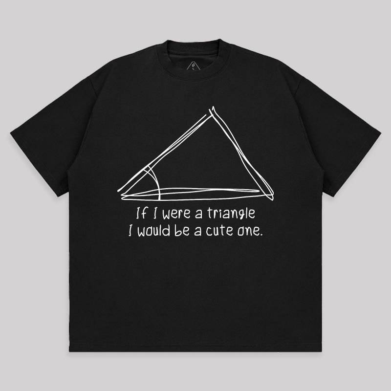 A Cute Triangle Unisex Oversized T-shirt