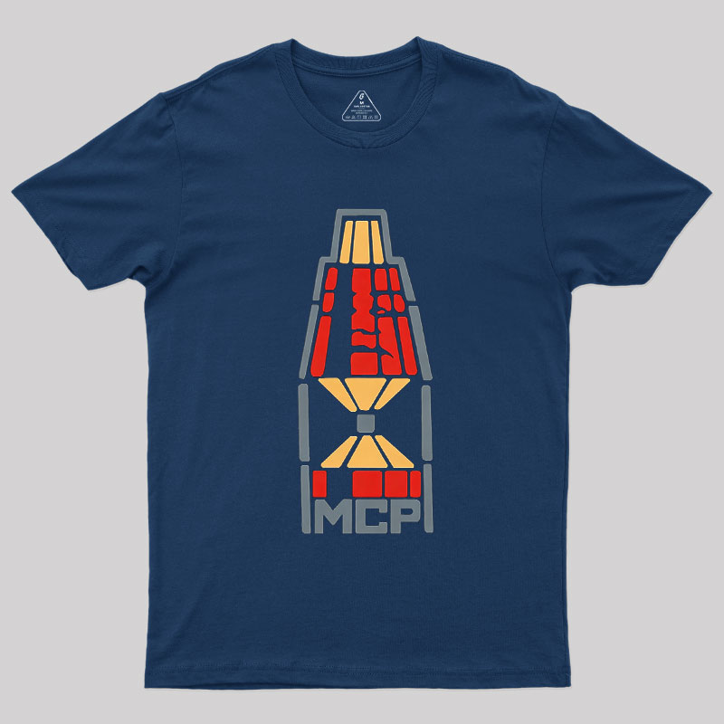 Block Space Rocket Coding Geek T-Shirt