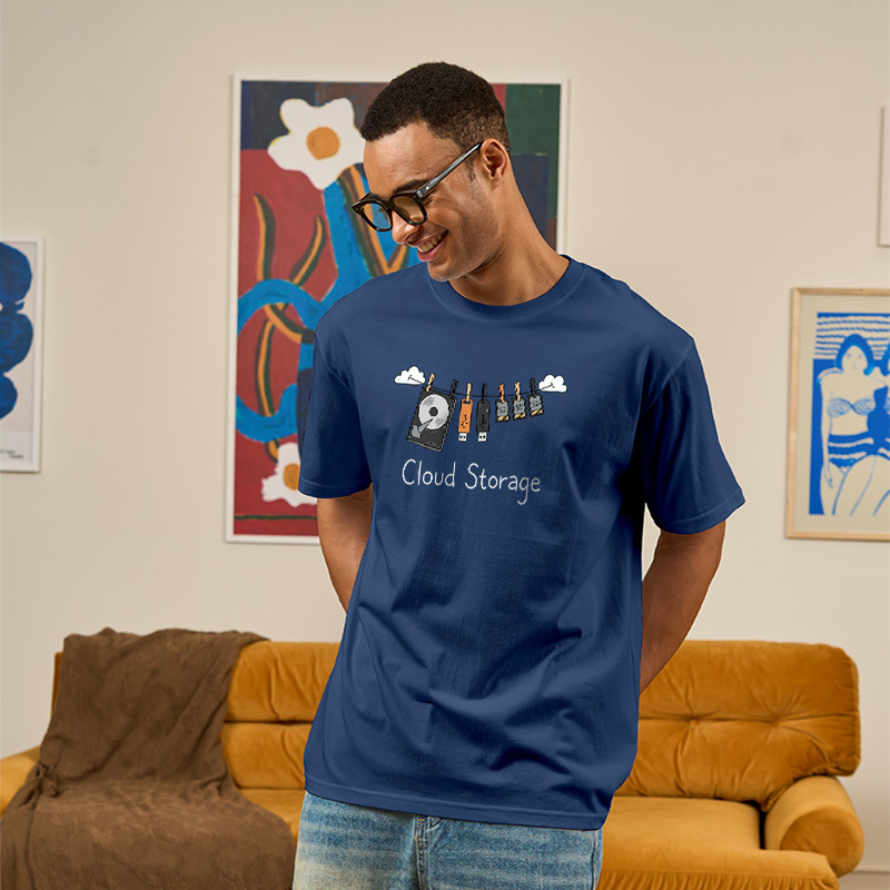 Literal Cloud Storage Hardware Laundry Geek T-Shirt