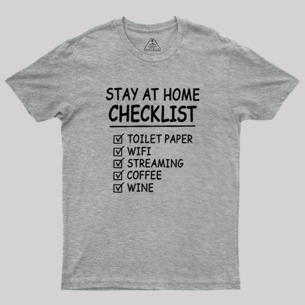 Home Checklist Geek T-Shirt