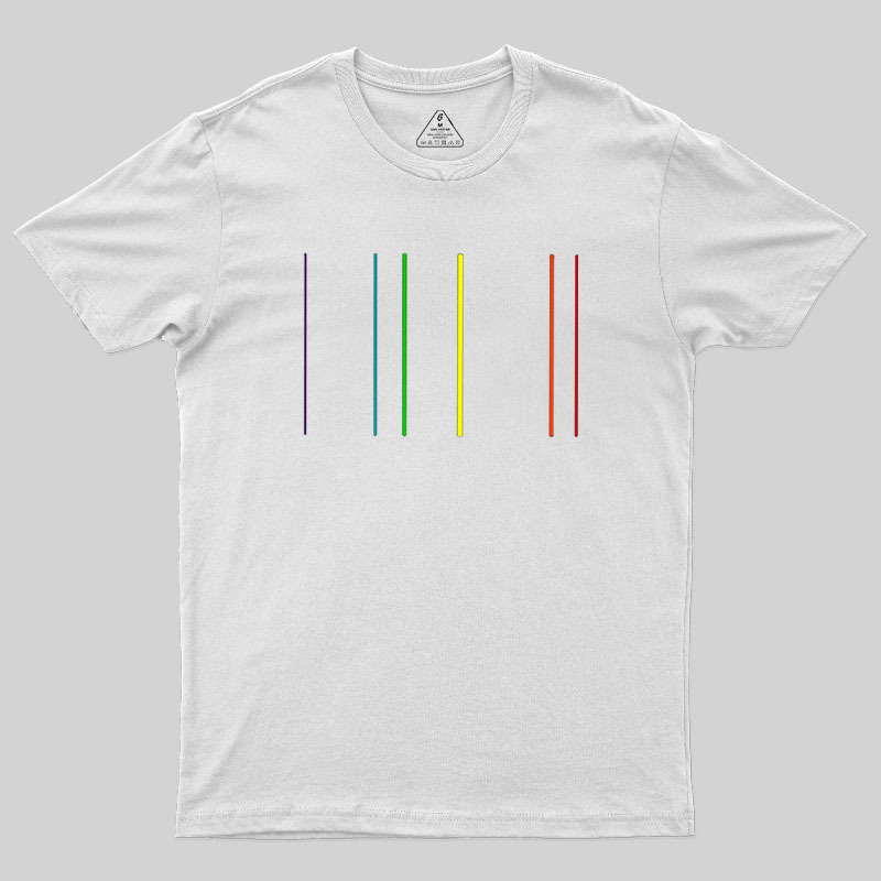 Helium Emission Spectrum Geek T-Shirt