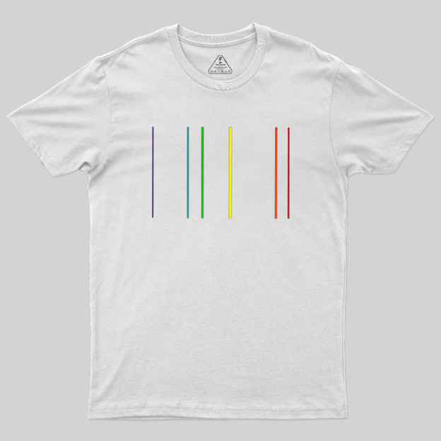 Helium Emission Spectrum Geek T-Shirt