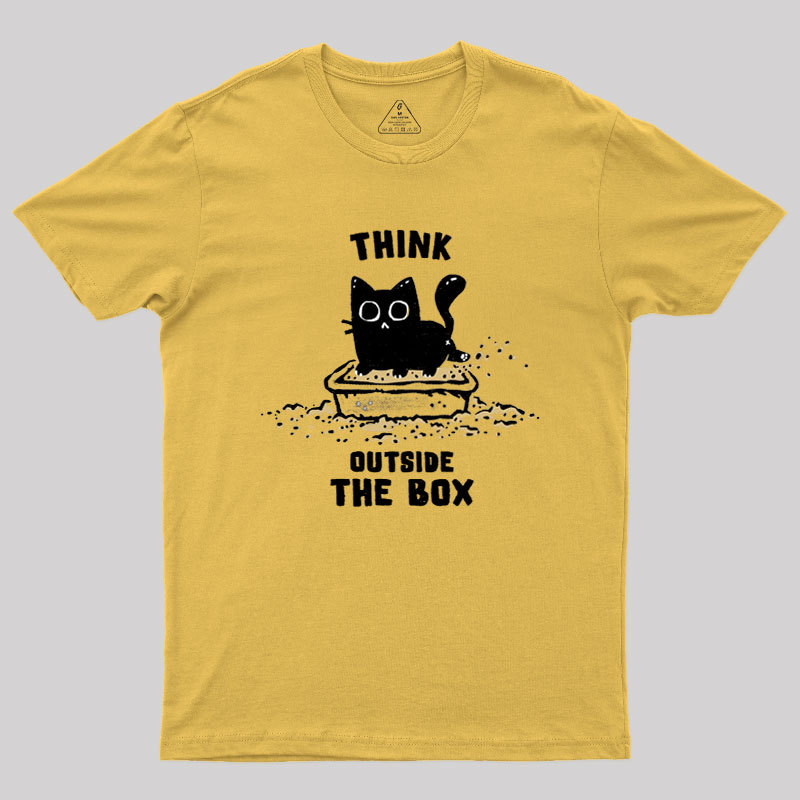 Think Outside The Cat Box Geek T-Shirt