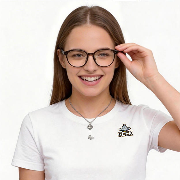 UFO Cow Abduction Geek Sculptural Necklace