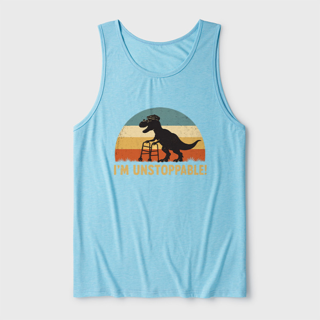 I'm Unstoppable Ultra Soft Heather Tank