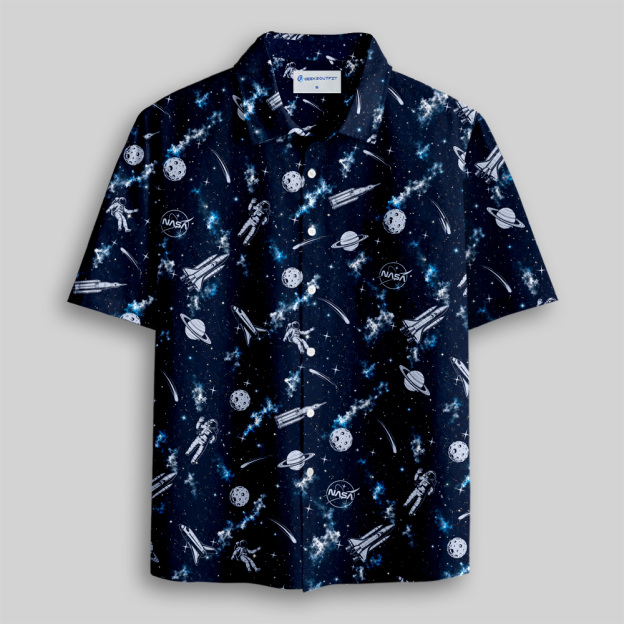 Deep Galaxy Explorer Series Button Up Pocket Shirt