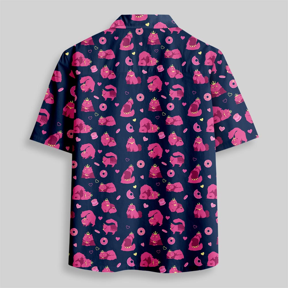 Princess Donut Night Crawl Button Up Pocket Shirt