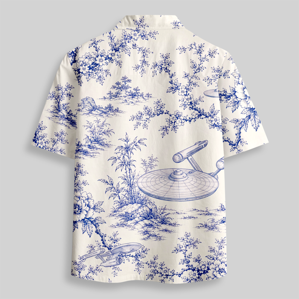 Porcelain Voyage Button Up Pocket Shirt