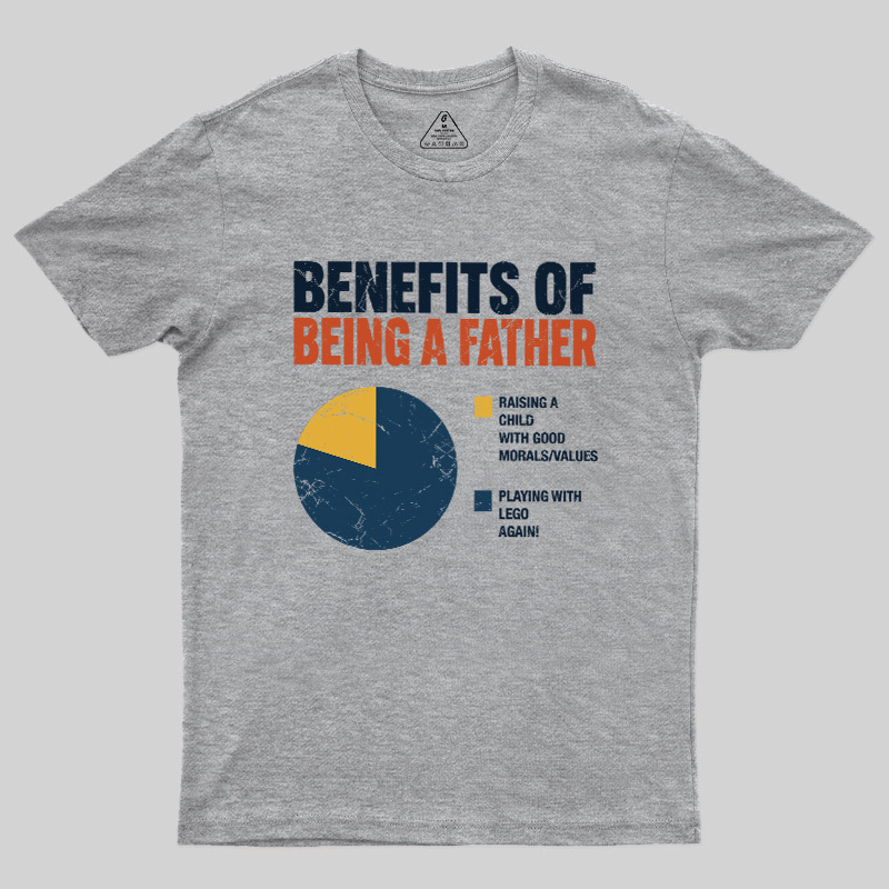 Geeksoutfit Benefits Of Being A Father Geek T-Shirt for Sale