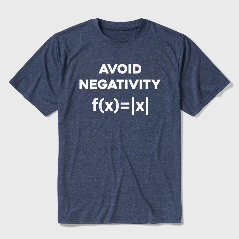 Avoid Negativity Math Ultra Soft Heather Tee