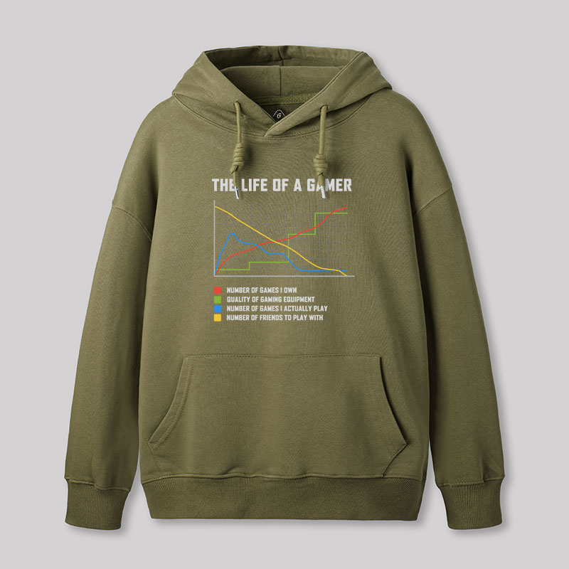 The Life Of A Gamer Geek Hoodie