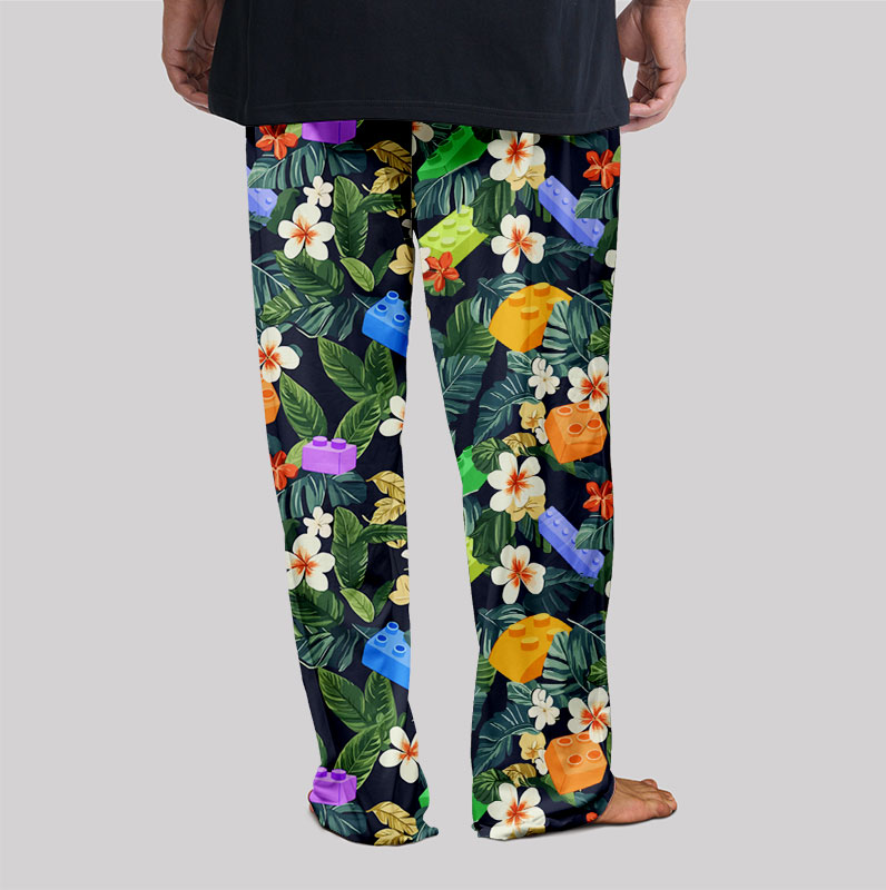 Hawaiian Brick Paradise Geek Loungewear Pants