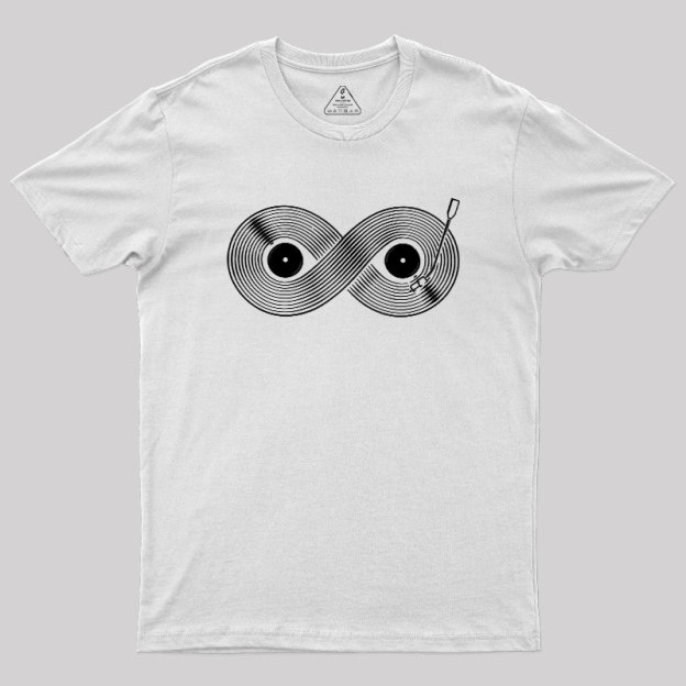 Retro Black Records Infinite Music Lover Geek T-Shirt