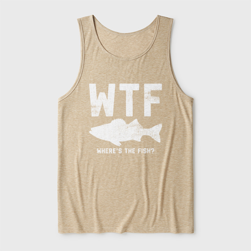 WTF Fish Ultra Soft Heather Tank