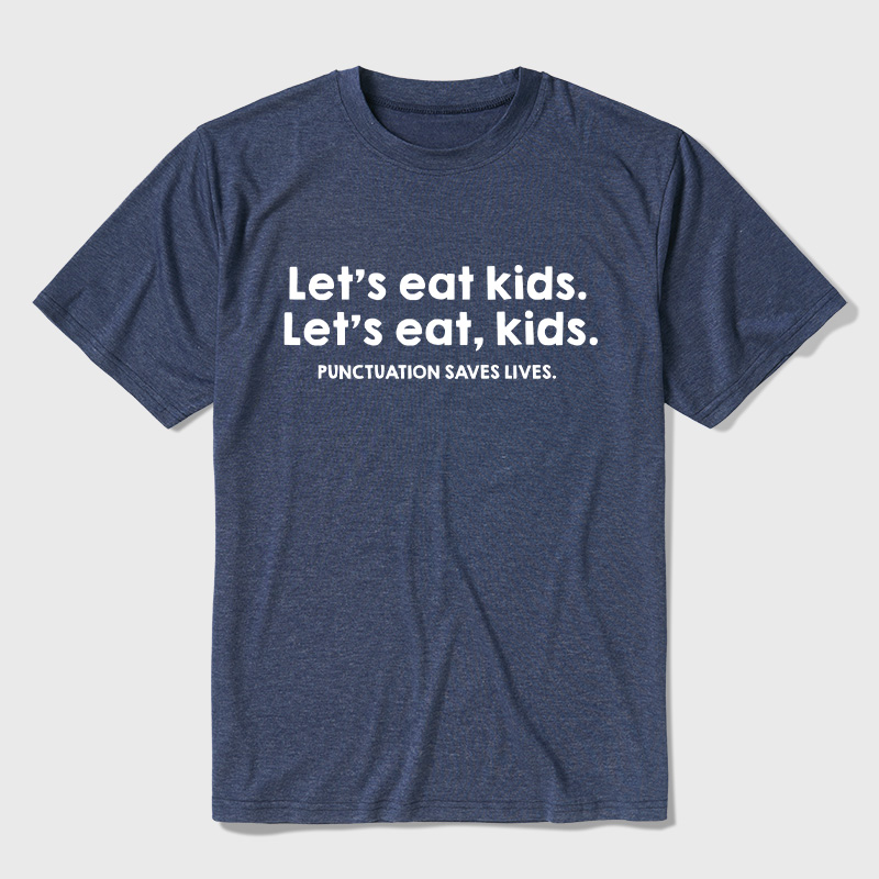 Punctuation Saves Lives Ultra Soft Heather Tees