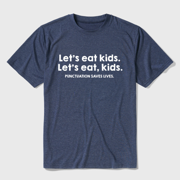 Punctuation Saves Lives Ultra Soft Heather Tees