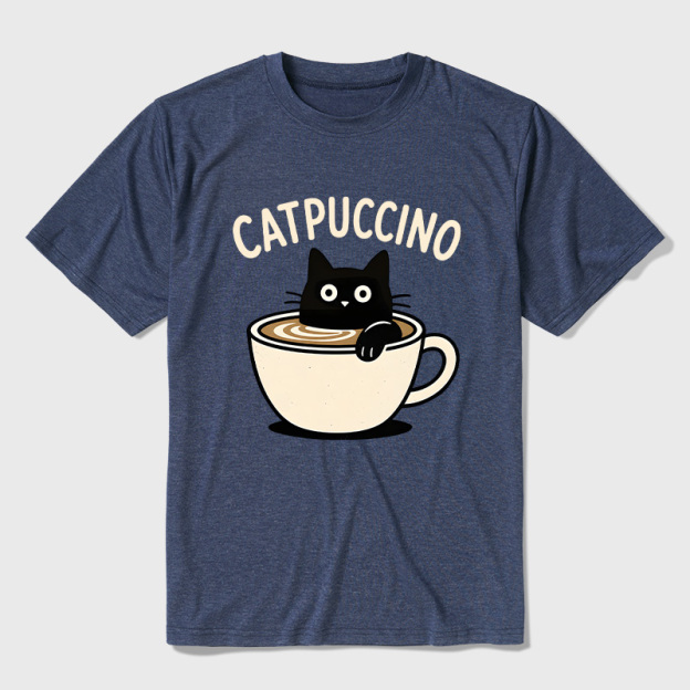 Catpuccino Ultra Soft Heather Tee