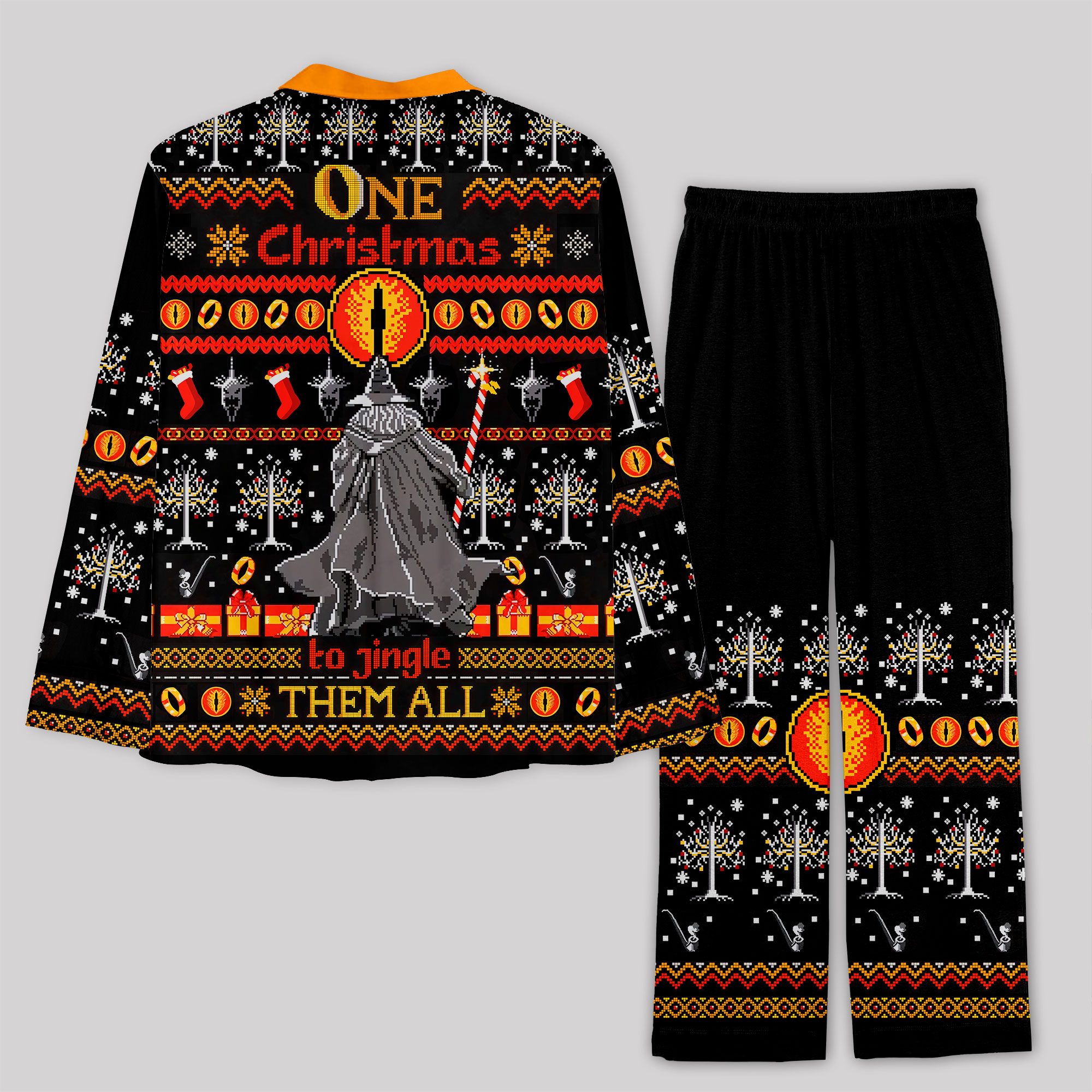 Gandalf Christmas Geek Pajama Sets