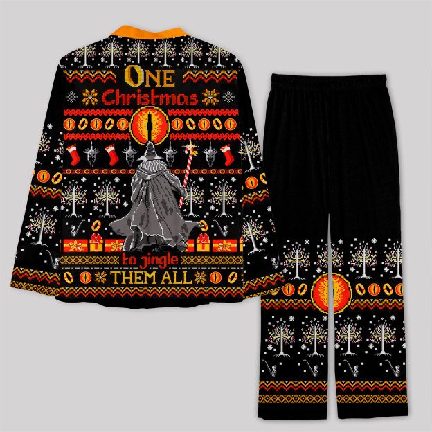 Gandalf Christmas Geek Pajama Sets