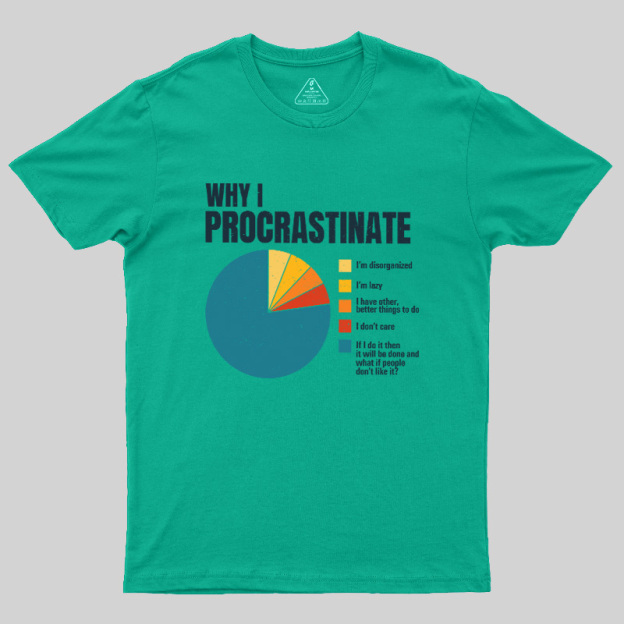Why I Procrastinate Geek T-Shirt