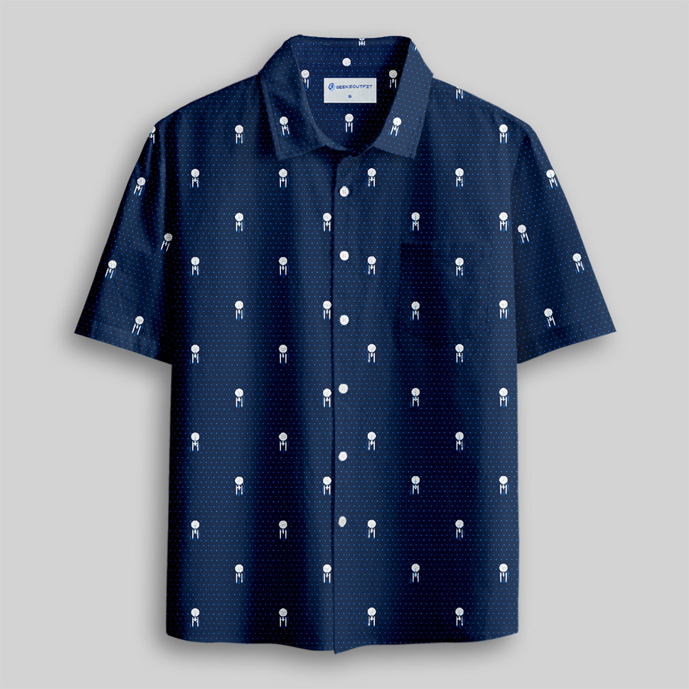 USS Enterpris Icon Button Up Pocket Shirt
