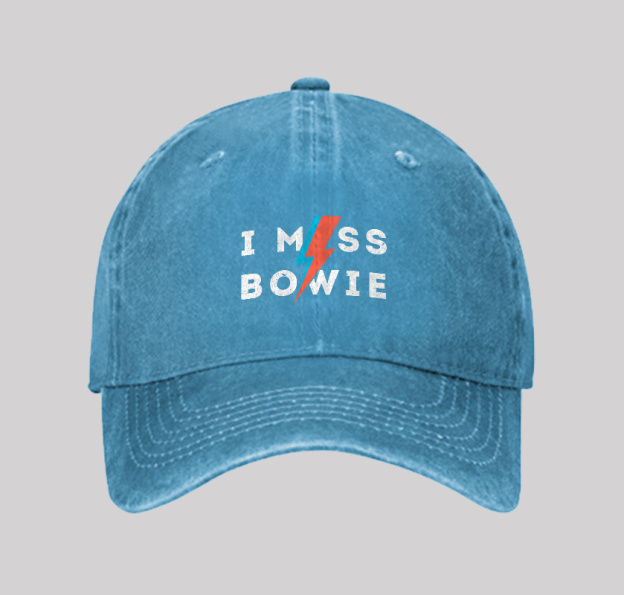 I Miss Bowie Washed Vintage Baseball Cap