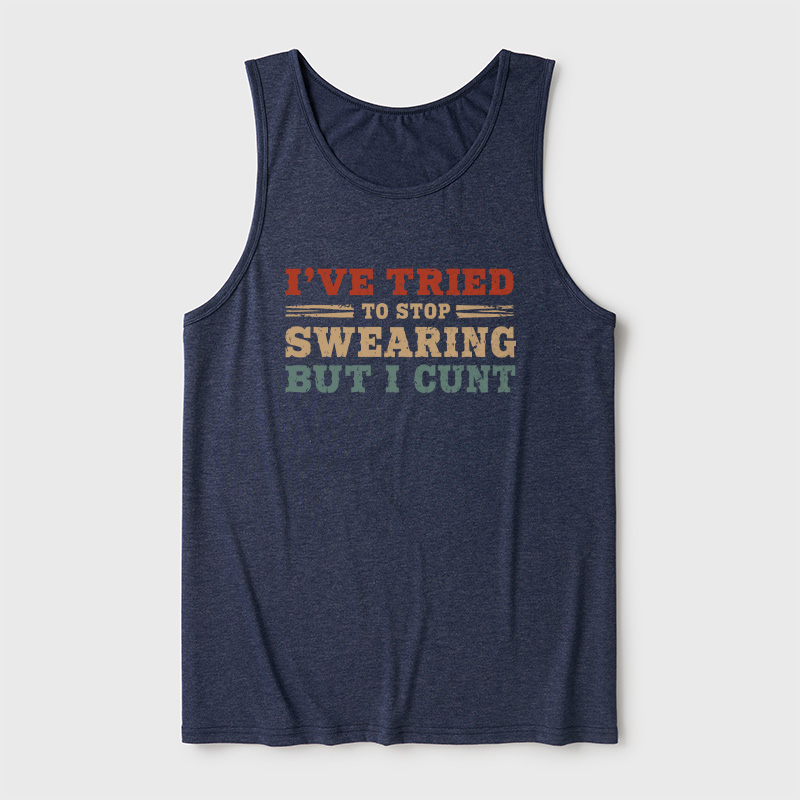 I've Tried To Stop Swearing But I Cunt Sunset Ultra Soft Heather Tank