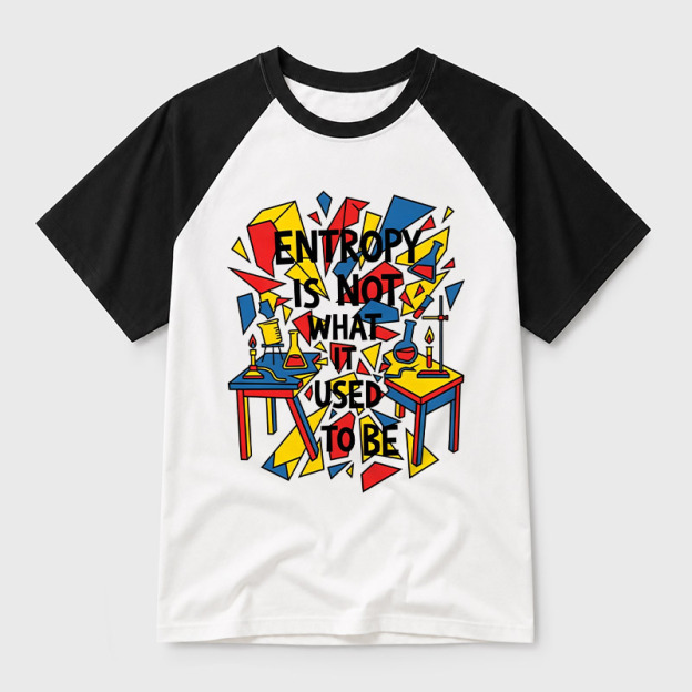Entropy Is Not What It Used To Be Geek Retro Raglan T-Shirt
