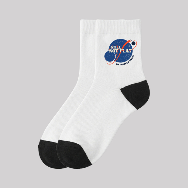 Still Not Flat Geek Cotton Daily Socks