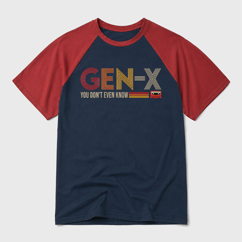 Generation X Geek Retro Raglan T-Shirt
