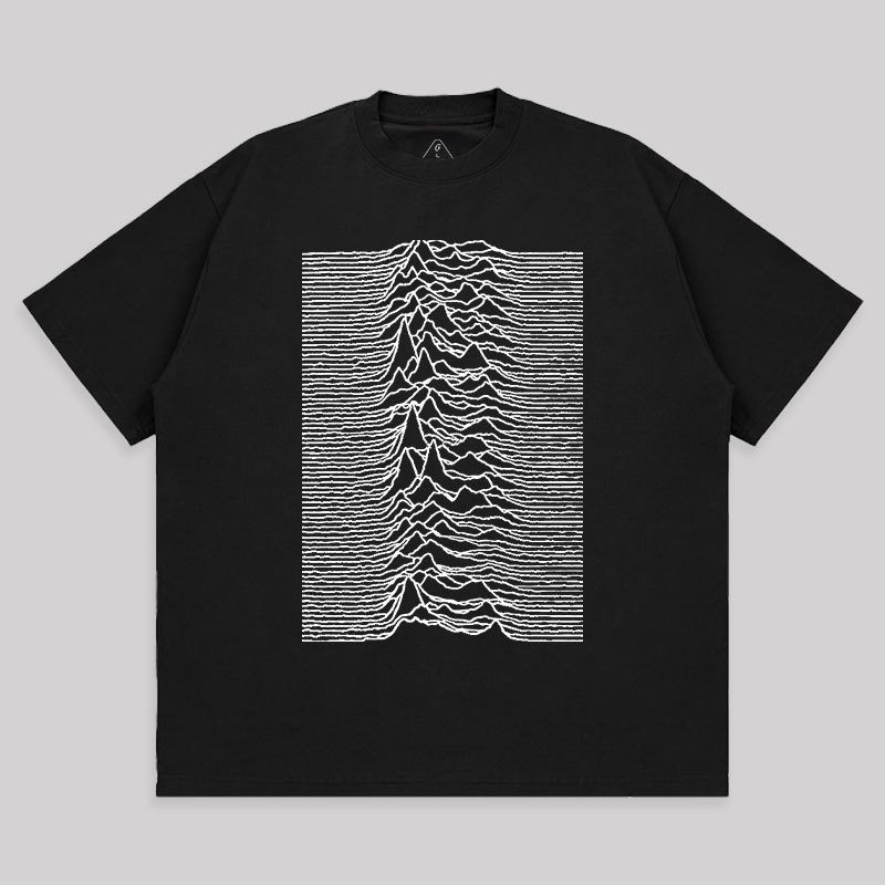 Unknown Pleasures Geek Unisex Oversized T-shirt for Sale online