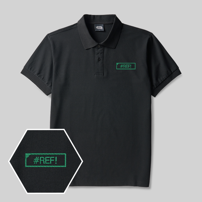 #REF! Geek Embroidered Polo Shirts