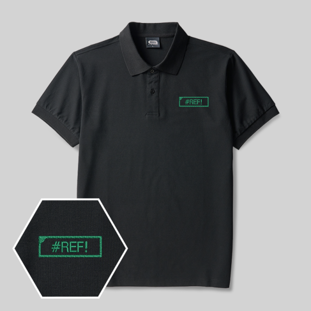 #REF! Geek Embroidered Polo Shirts