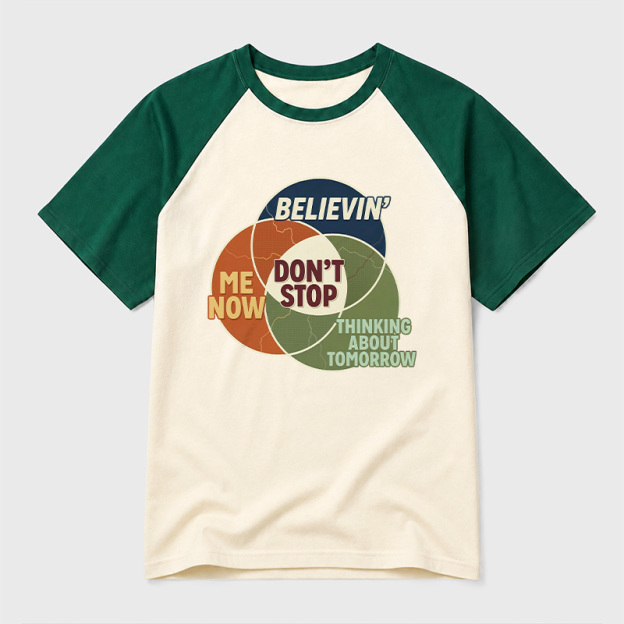 Dont Stop Diagram Geek Retro Raglan T-Shirt
