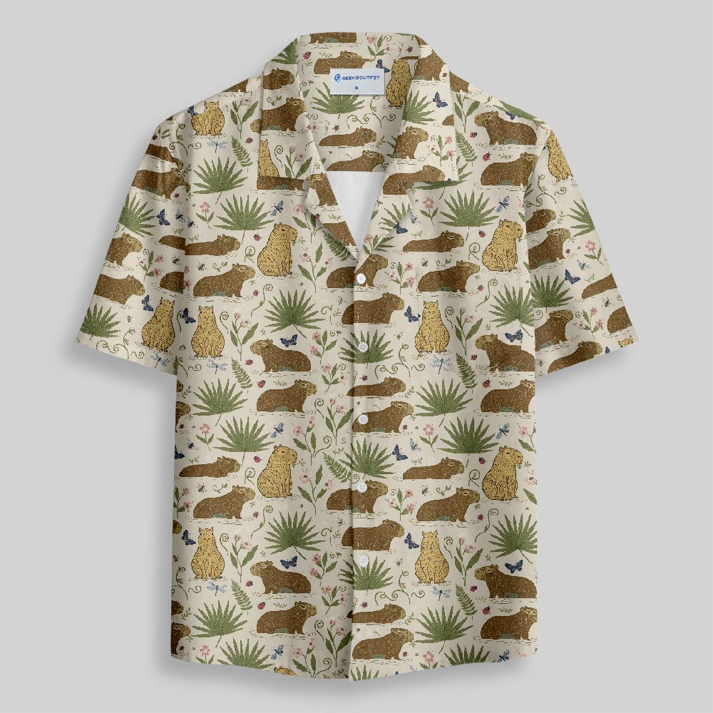 Tropical Leisure Button Up Pocket Shirt