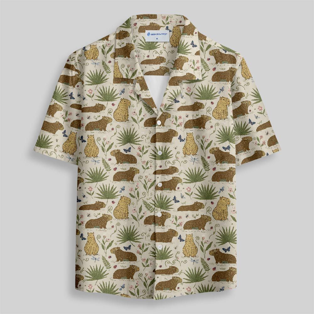 Tropical Leisure Button Up Pocket Shirt