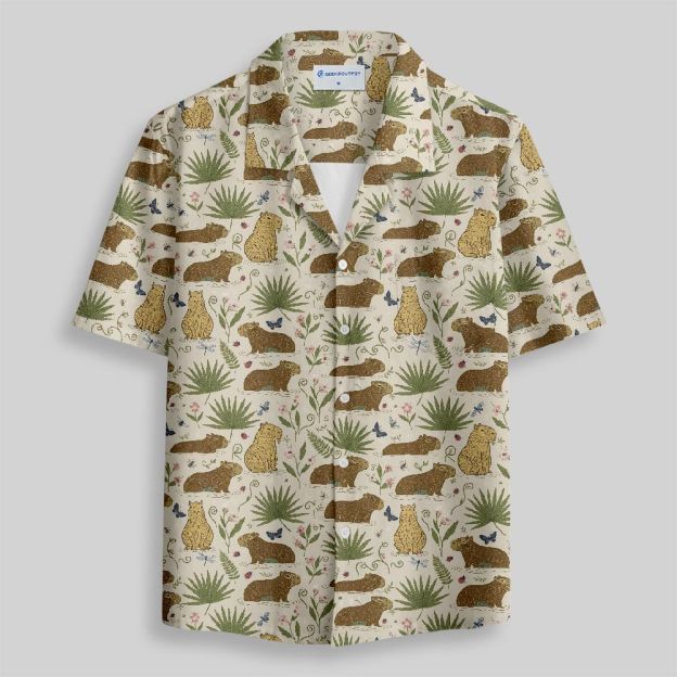 Tropical Leisure Button Up Pocket Shirt