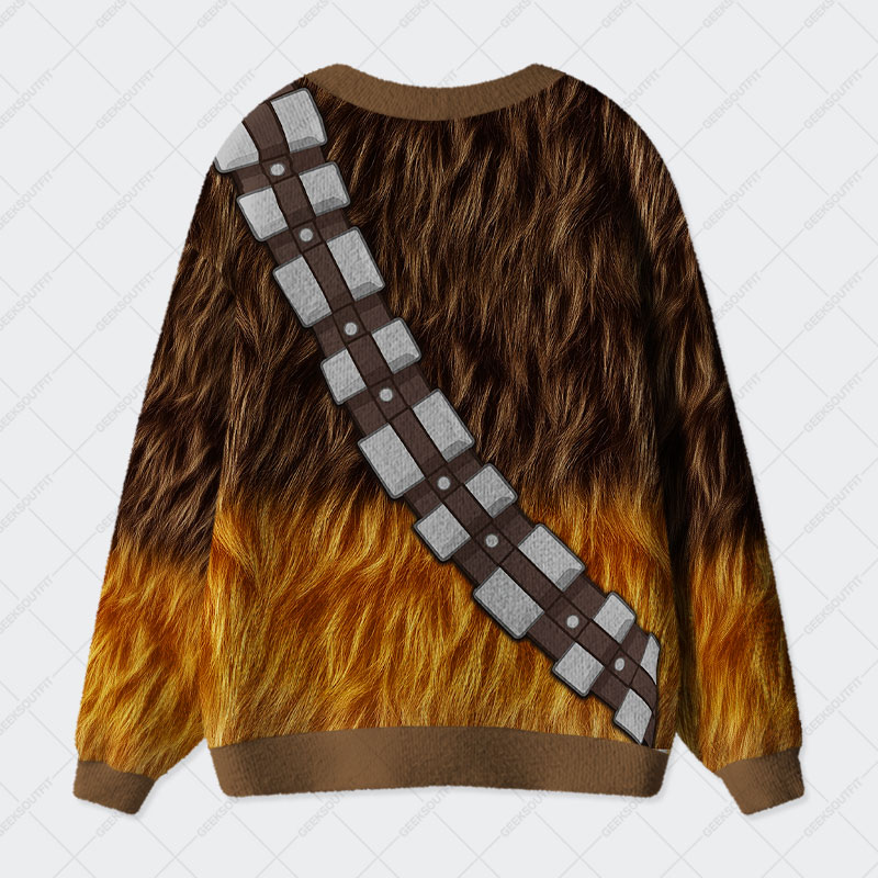 Chewie Outfit Geek Ugly Cardigan Sweaters 